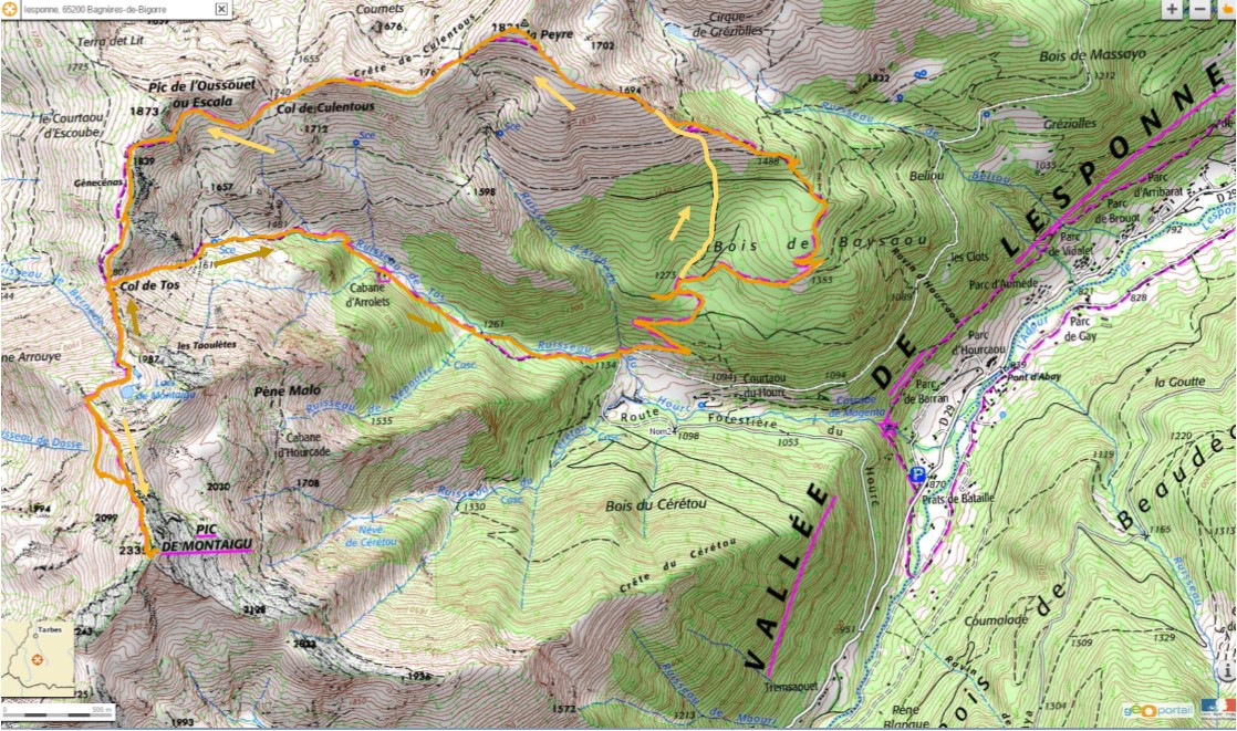 carte montaigu