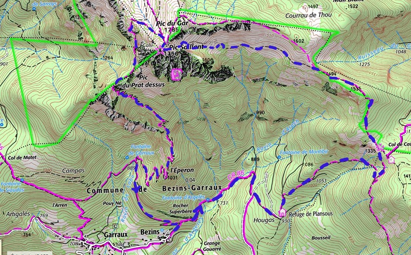 carte saillant